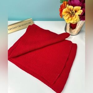 Hanna Andersson red cotton mix kids scarf, one size, NWOT